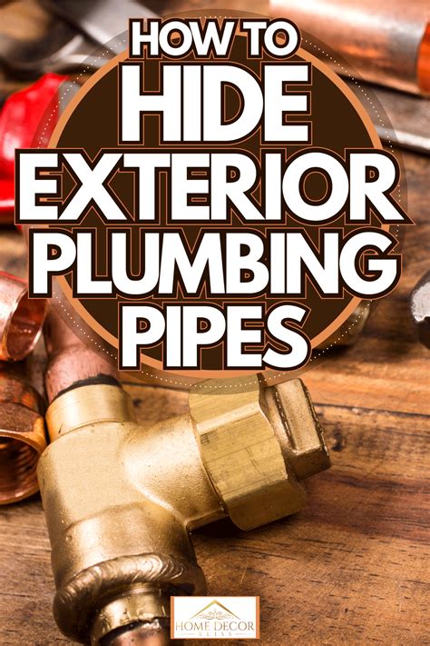 how to hide outside pipes